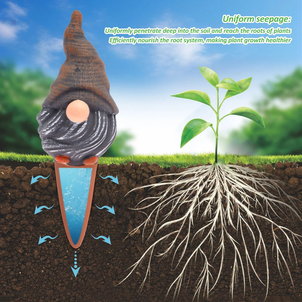 4Pcs Automatic Plant Watering Bulbs Terracotta Self Watering Globe Spike Garden Planter Insert Drip Irrigation System Indoor