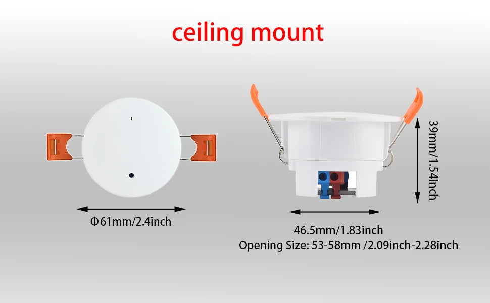 MmWave Human Presence Sensor with Luminance Detection for Smart Homes Tidesmit