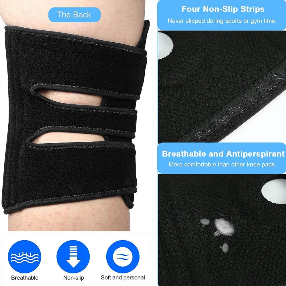 Plus Size Knee Brace 8XL Adjustable Compression Band for Arthritis & Meniscus Tear Support Stable for Men And Women
