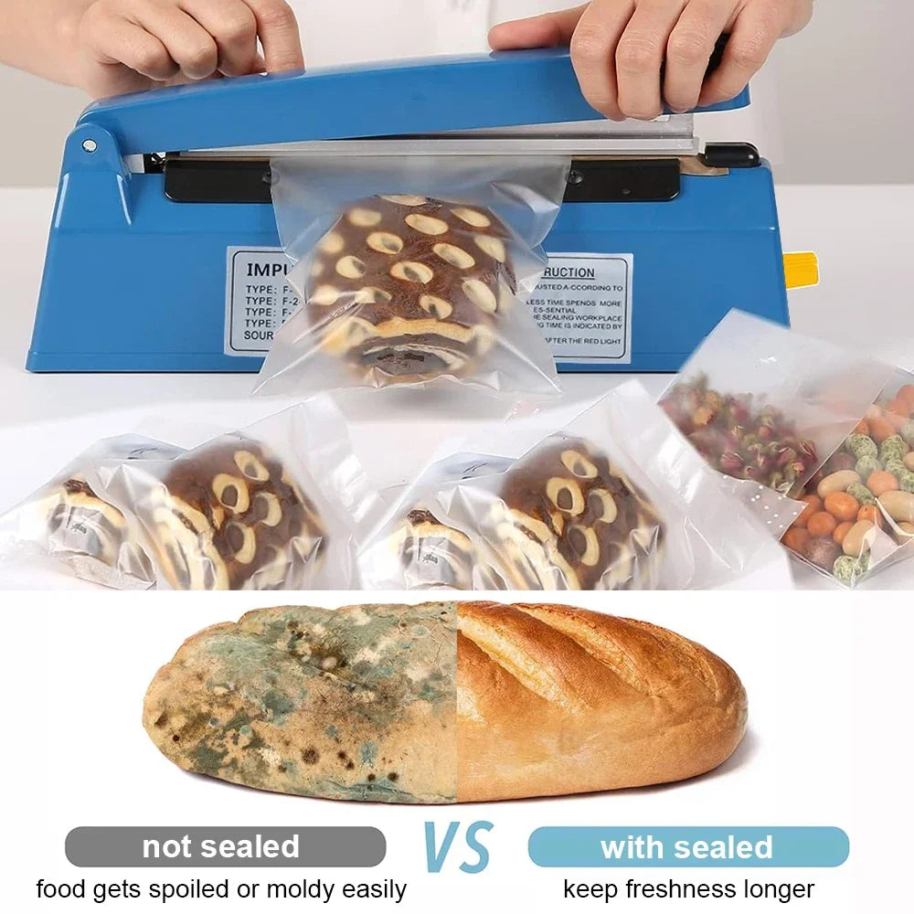 Sealing Machine Electric Heat Sealer Hand Press Vacuum Food Plastic Bag Bobo Ballons Impulse Fast Heat Sealer Packaging Machine