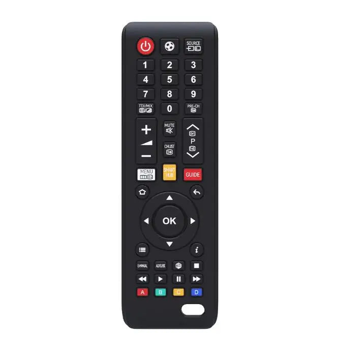 The image provided is a TV remote control, not a baby teething product. Please provide the correct image.
