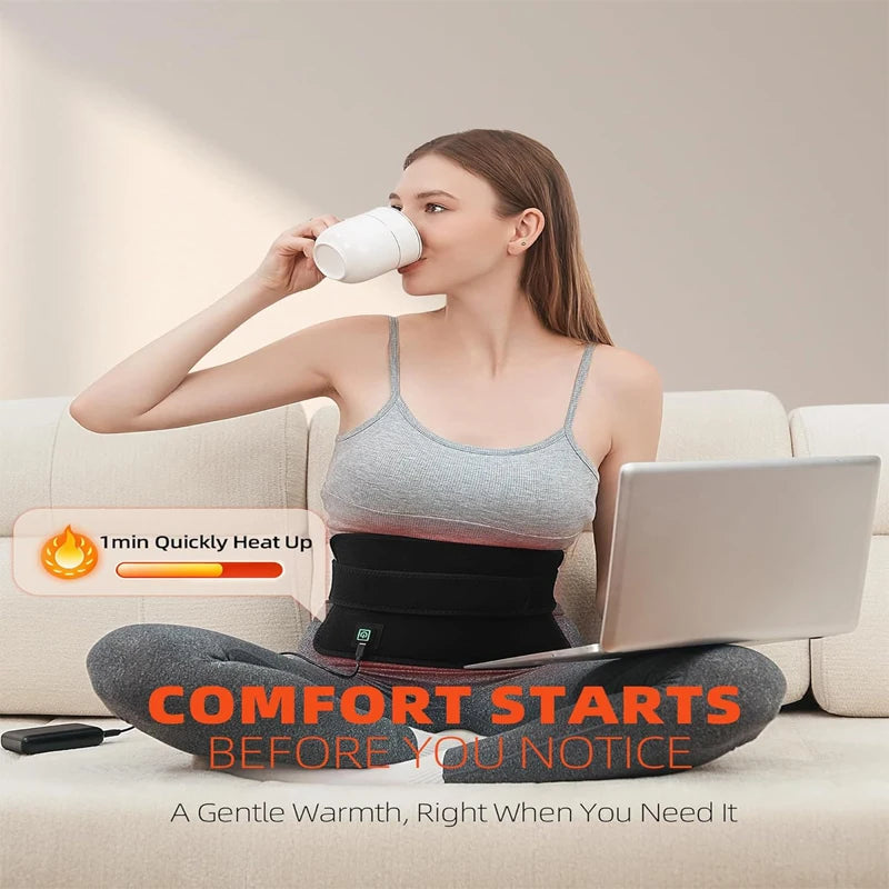 Red Light Therapy Belt for Back and Waist Portable Infrared Therapy Pad Featuring 660nm and 850nm Wavelength LED Lights