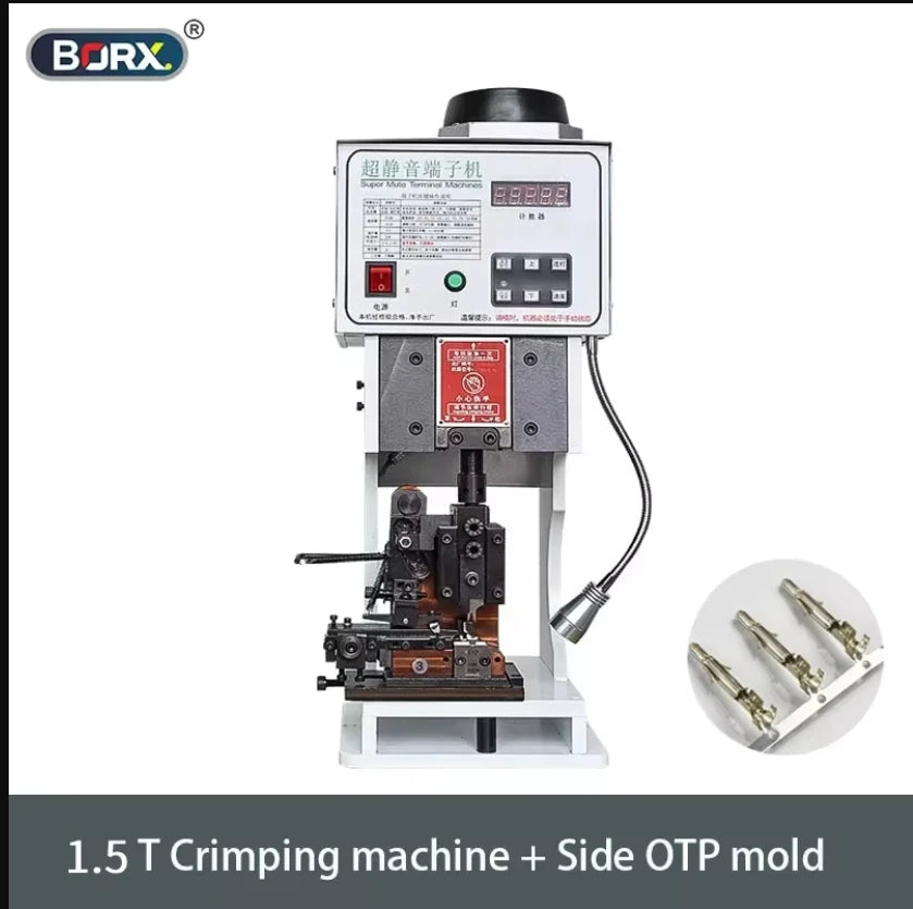 Terminal Crimping Machine With OTP Mold Blades Set Automatic Cable Wire Terminal Crimper Wire Processing Equipment 1.5T/2T/3T