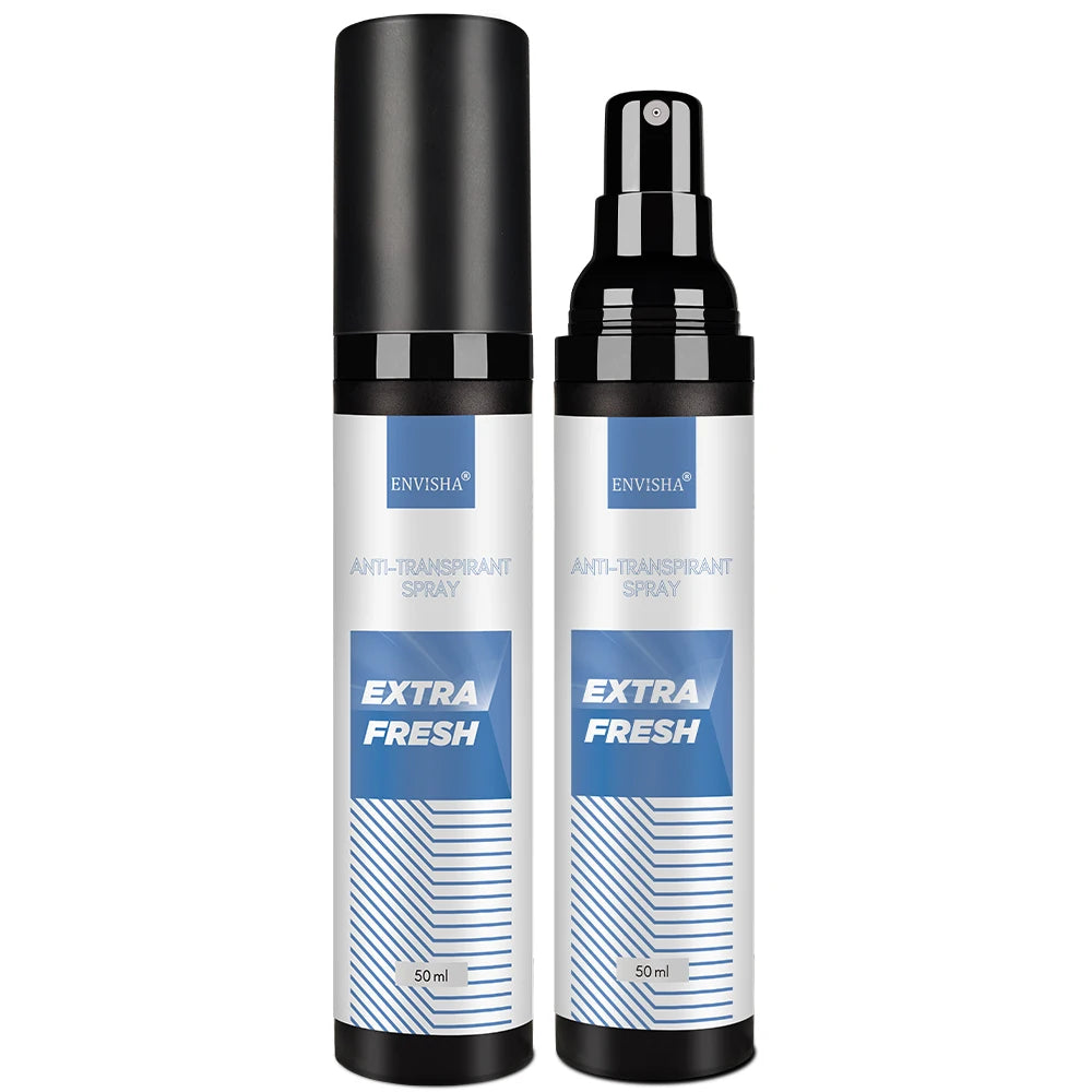 Tidesmit ENVISHA antiperspirant spray for underarms, long-lasting odor removal and refreshing dry body skin care.