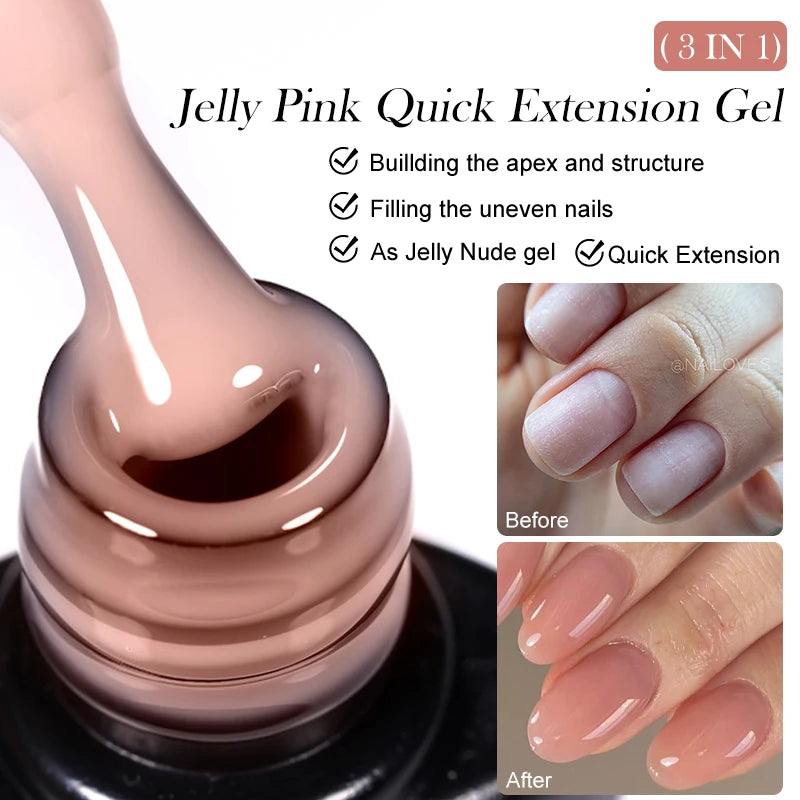 Extension Gel Nail Polish Jelly Soak Off Kit for Permanent Makeup Artists Permanent Makeup Machines Tidesmit
