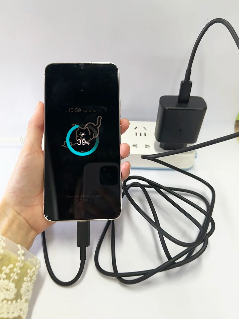 Samsung 45W USB-C Fast Charger for Galaxy S24 S25 Series Tidesmit