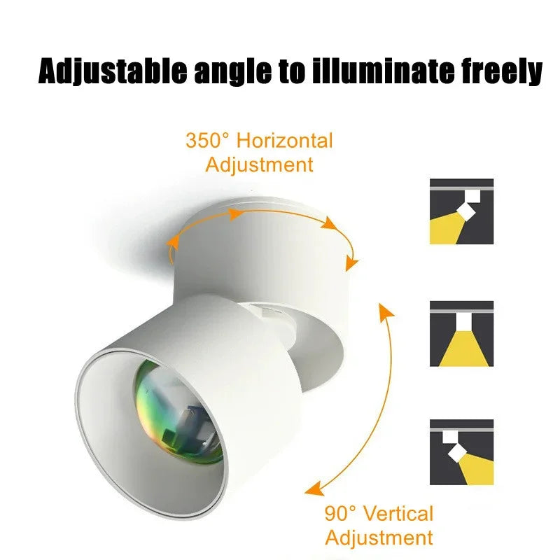 Romantic Sunset Spotlight LED Lamp Interior Surface Surface Embedded Ceiling Spot Lighting For Decoration Living Bedroom Hallway