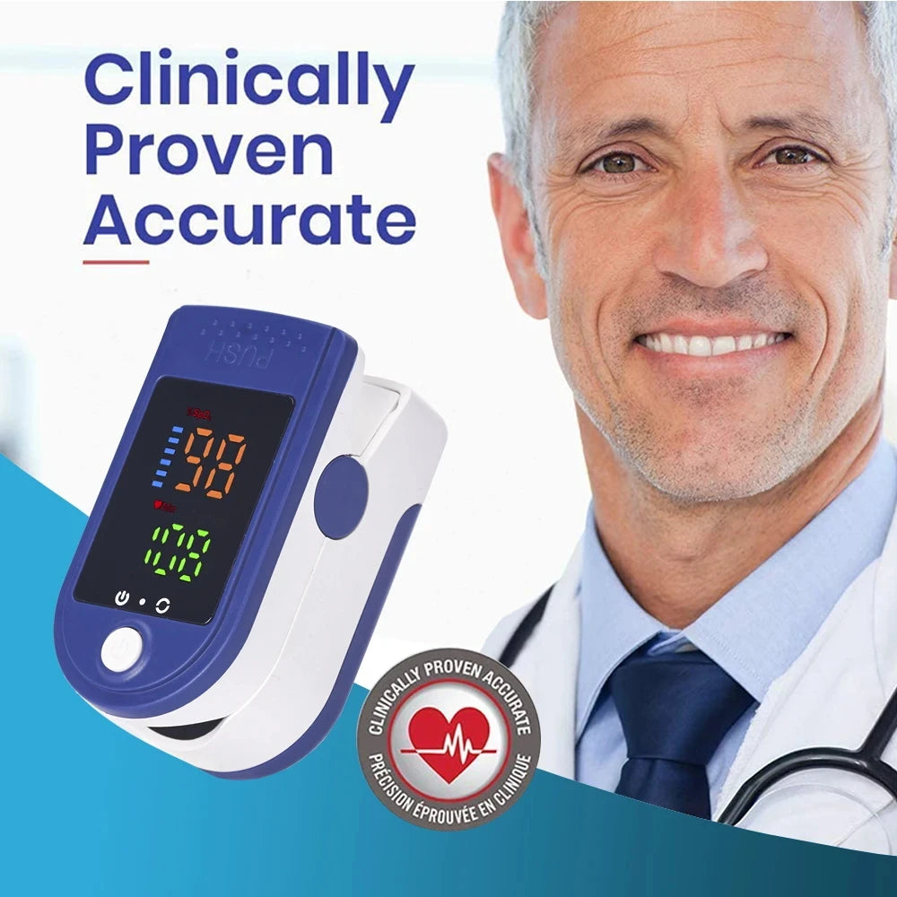 Finger Pulse Oximeter Infrared Fever Thermometer Digital LCD Infant Adult Non-contact Laser Body Temperature Ear Thermometer