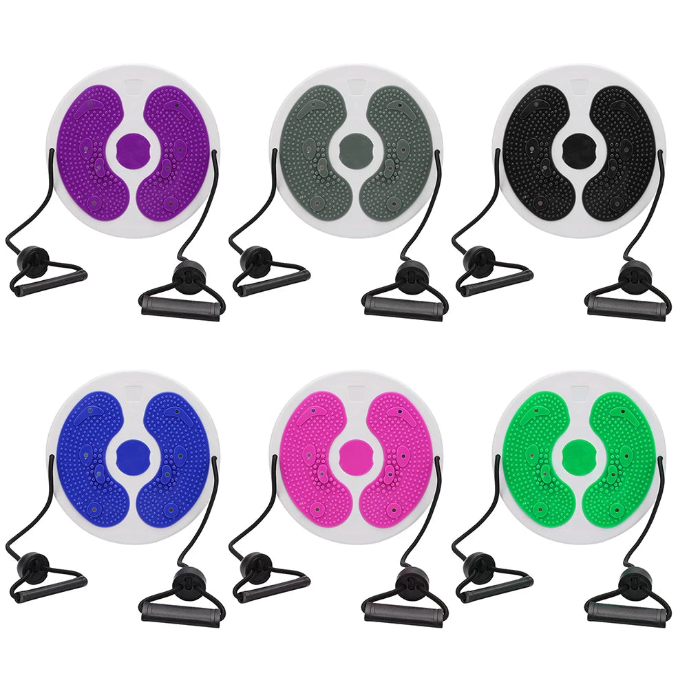 Waist Twisting Disc with Resistance Ropes - Portable Body Shaping Gear Body Shaping Massage Equipment Tidesmit