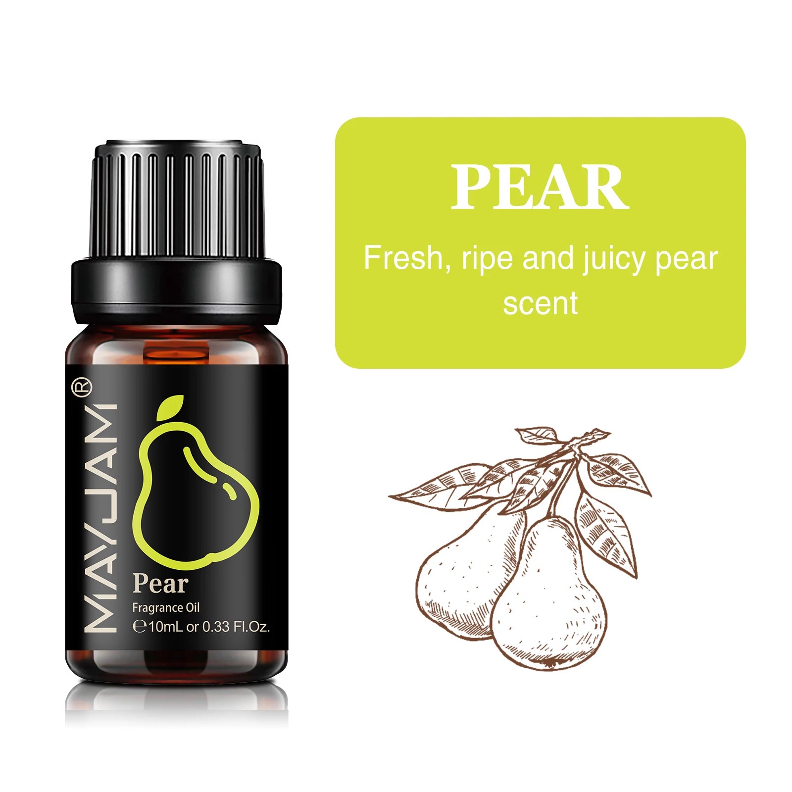 MAYJAM 10ML Fruit Fragrance Oil Strawberry Watermelon Mango Coconut Cherry For Humidifier Candle Soap Making Air Freshener