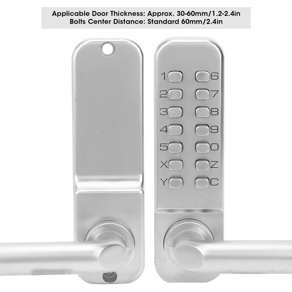 Smart Mechanical Digital Password Entry Non‑Power High Security Anti-Theft Safety Door Lock Durable for Home Office Access