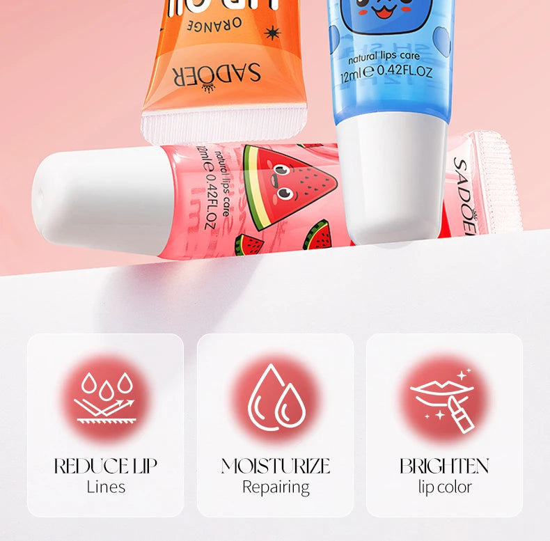 Crystal Jelly Lip Oil Set - Hydrating 3-Piece Lip Treatment Lip Care Tidesmit