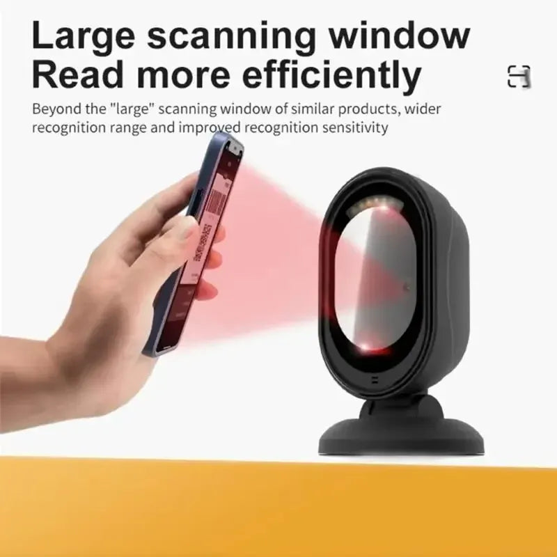 Ergonomic Wire Barcode Scanner With 360°Omnidirectional Reading 800x600 Resolution For Retail Inventory Management 896C