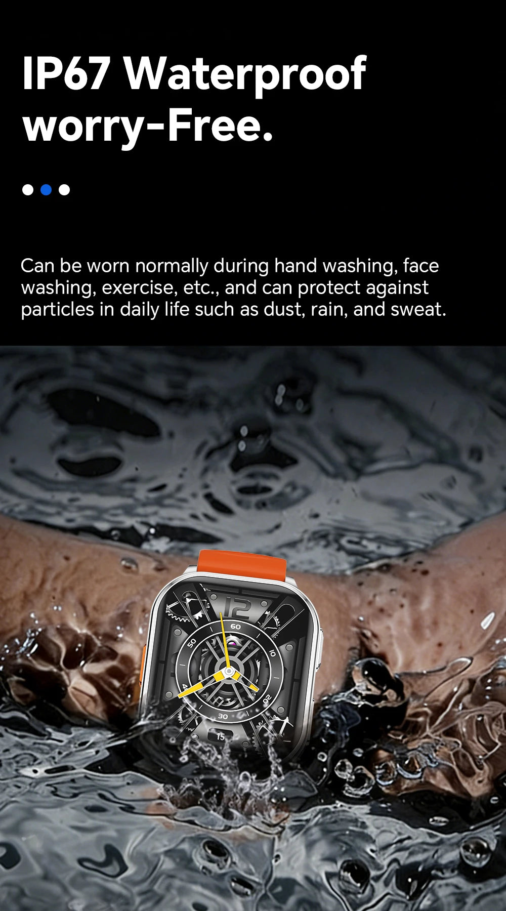 LIGE New 30W Pixel Camera Smart Watch Men 670mAh Battery IP67 Waterproof Sports Fitness Tracker Bluetooth Call Man Smartwatches