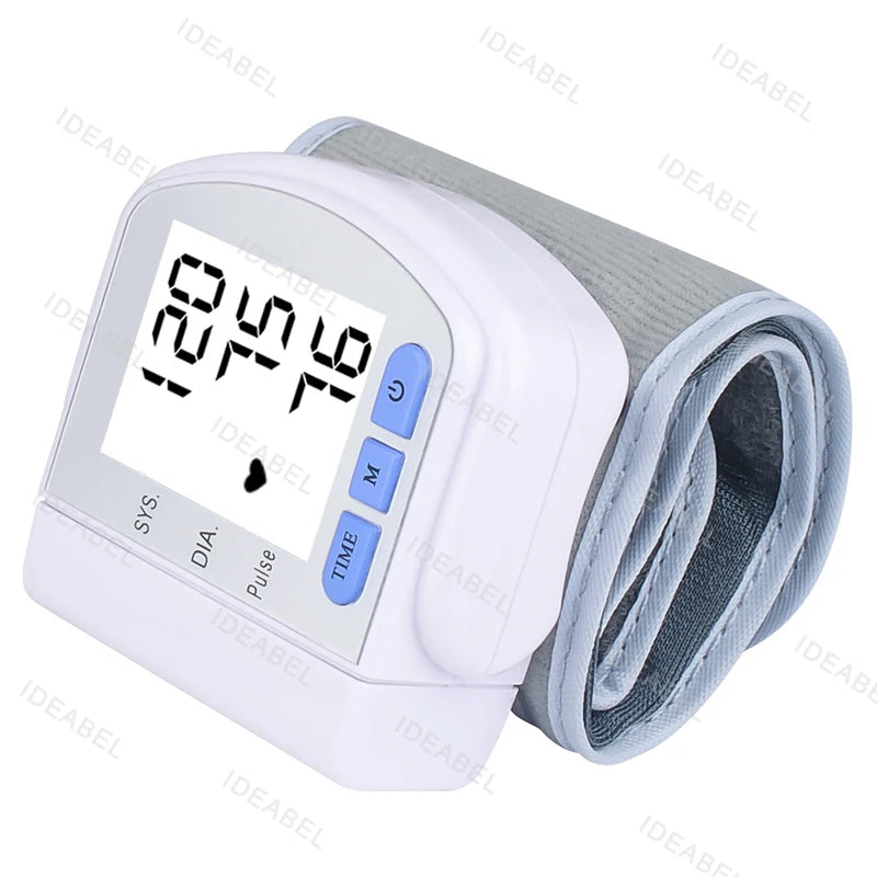Blood Pressure Monitor Heart Beat Rate Pulse Meter Digitlal Tensiometro Health Medical BP Sphygmomanometer Wrist cuff Digital
