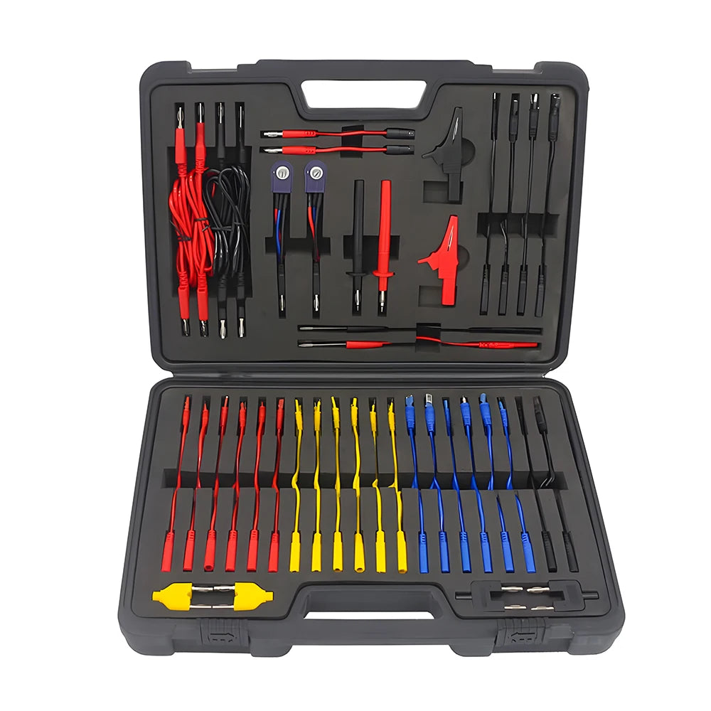 Podofo 92PCS/set Automotive Circuit Test Wires Lead Test Tools KIT Electrical Service Tools Test Leads Ki with Box