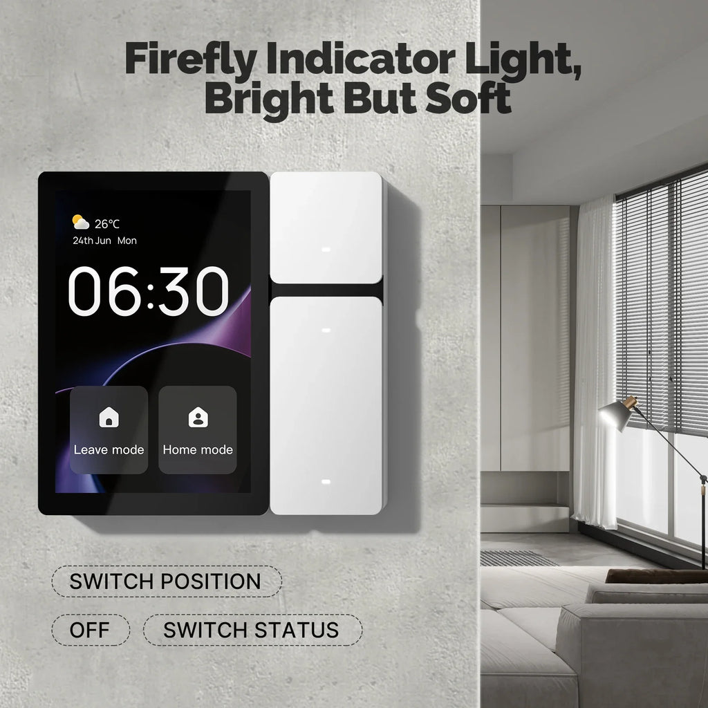 Smart Home Control Panel 3.5 Inch Touch Screen Wi-Fi Hub (EU Standard) Tidesmit