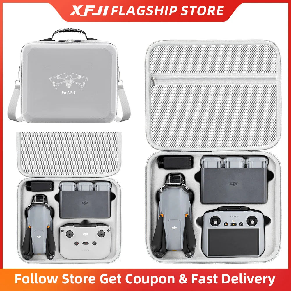 DJI Air 3S Carrying Case | Waterproof Hard Shell Travel Bag Tidesmit