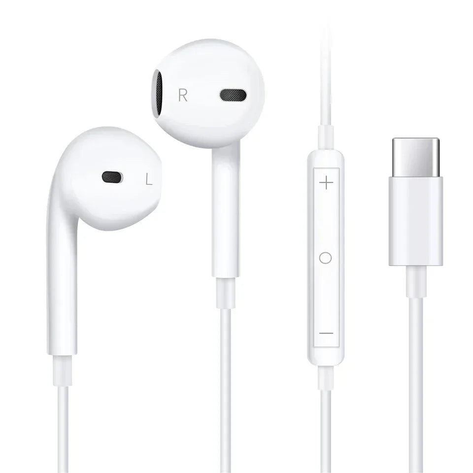 Tidesmit USB-C Wired Earphones With Noise Canceling Mic - 1 Pair Tidesmit