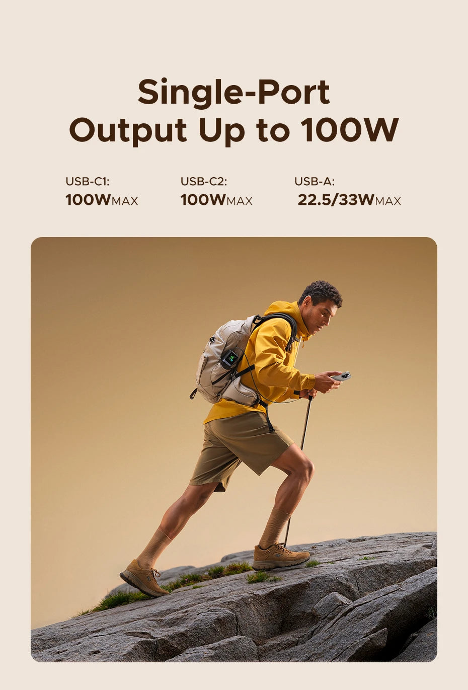 165W Portable Charger 20000mAh - Fast USB-C PD Power Delivery Tidesmit