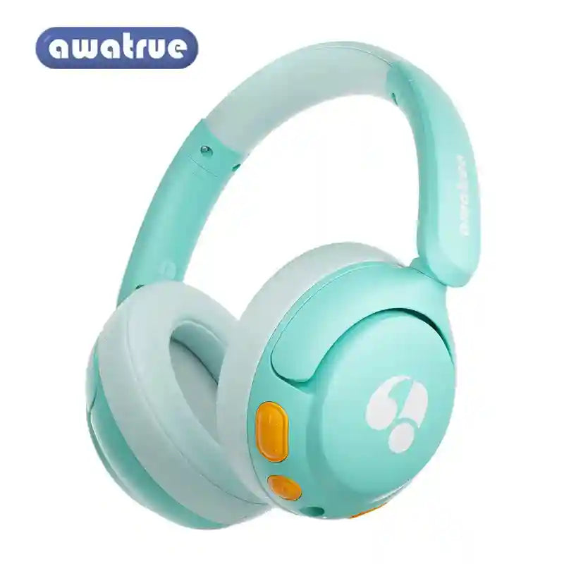 Kids Wireless Headphones - Safe 85dB Audio Over-Ear Design Green Tidesmit