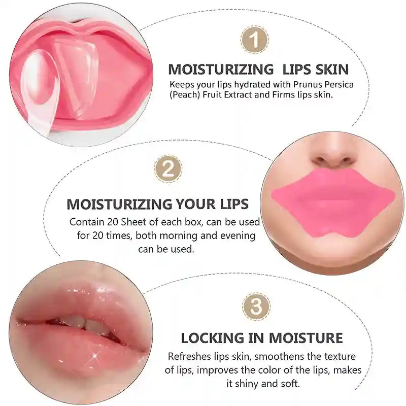 Peach Lip Mask for Dark Lips - Deep Hydrating Collagen Formula 60g Lip Care Tidesmit
