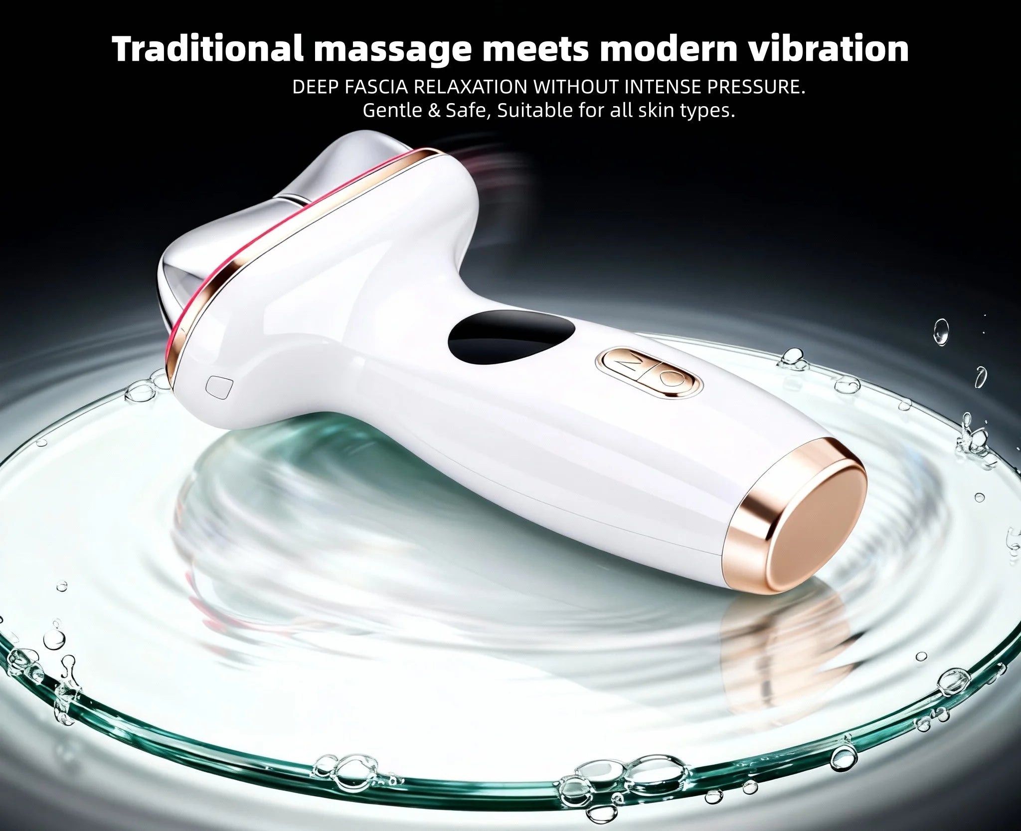 7-in-1 Facial Massager - White Hot & Cold Skin Lifting Device Fascia Gun Tidesmit