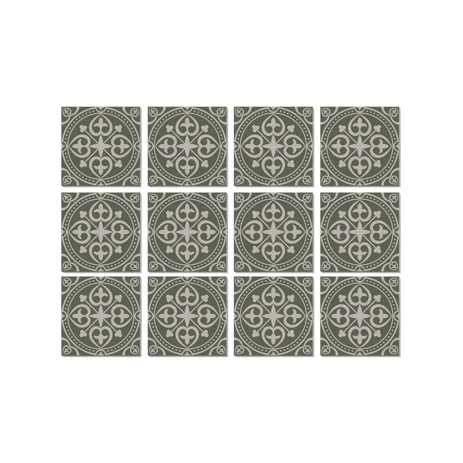 15x15cm Moroccan Style Peel and Stick Tile Stickers, Self Adhesive Waterproof Wall Decor for Kitchen Bathroom (ART Series)