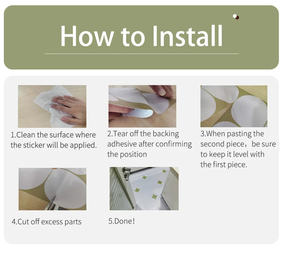 Peel and Stick Floor and Wall Tile Waterproof  Flooring for Bathroom, Vinyl Self Adhesive Flooring Tile 6PCS Backsplash