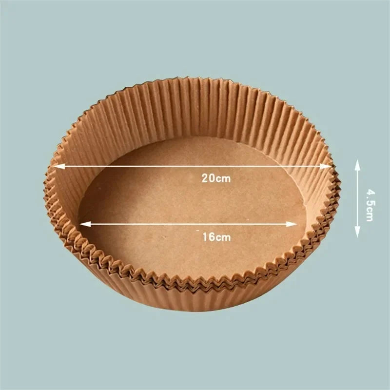 20-100Pcs Air Fryer Disposable Paper Liner Non-Stick Oil-proof Parchment Mat for Cooking Microwave Oven Sheets Special Baking