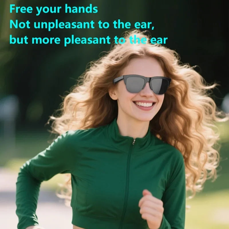 Bluetooth Sunglasses with Spatial Audio & UV Protection - Black Tidesmit