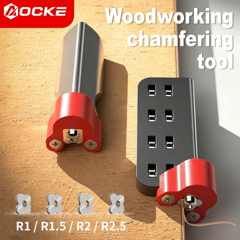 AOCKE Woodworking Edge Trimming Knife Tungsten Steel Blades - Manual Wood Edge Banding Trimmer Tool for Carpenter