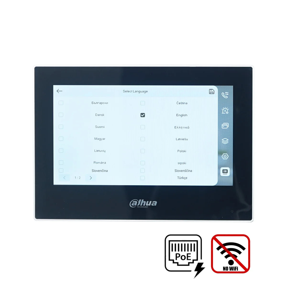 Dahua original IP Video Intercom KIT,VTO2211G-WP & VTH2621G-P & PoE switch,support phone app, RFID Card Unlock