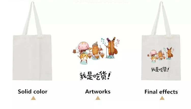100PCS/Lot Custom Logo Natural Canvas Tote Bags – High-Quality Reusable Cotton Grocery Shopping Bags with Large Capacity