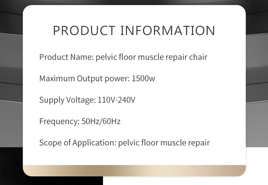 EMS Pelvic Floor Chair with Heat Massage – Tidesmit Wellness Seat Massage Chairs Tidesmit