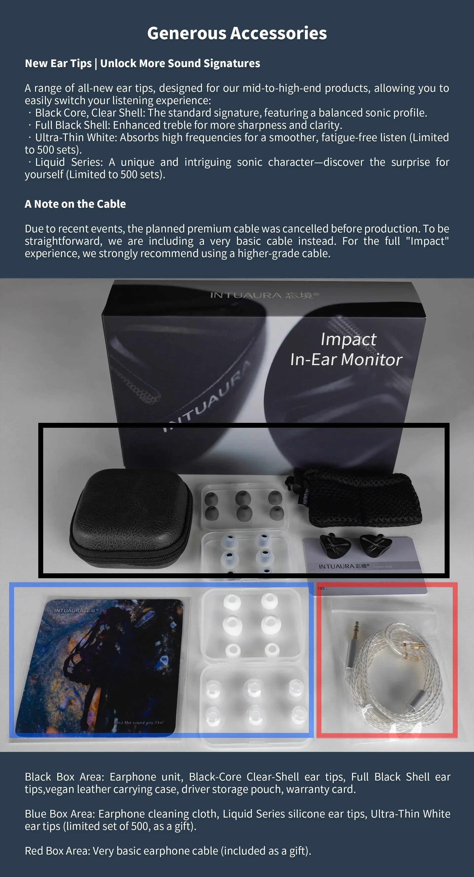 INTUAURA Impact Wired in-ear headphones Tidesmit