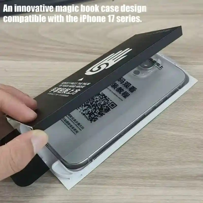 iPhone 17 Pro Max Tempered Glass Screen Protector with Easy Install Kit AE Tidesmit