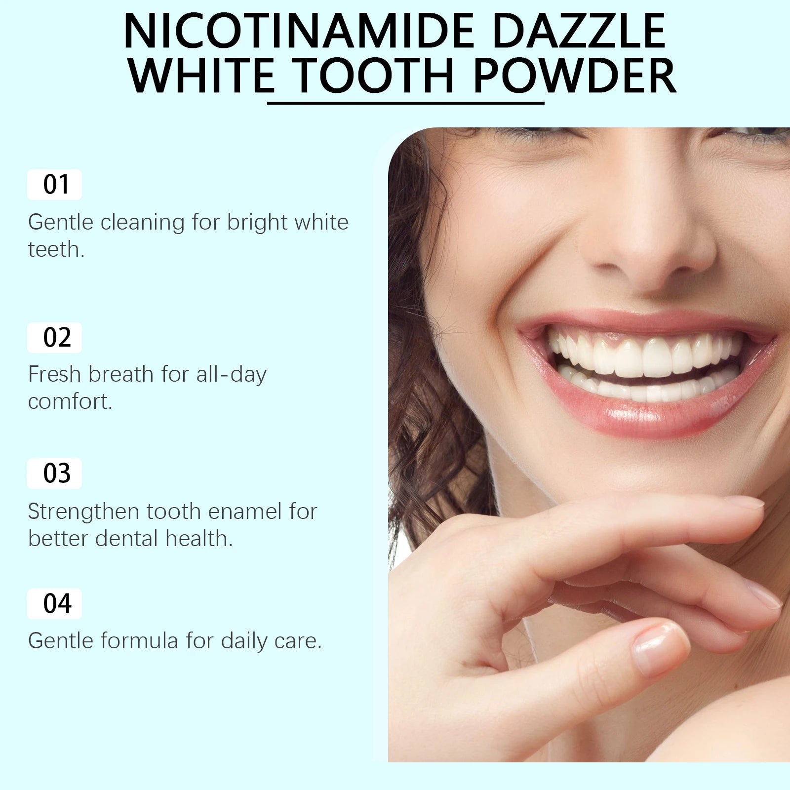 Tidesmit Niacinamide teeth whitening toothpaste for plaque removal, stain repair, and lasting fresh breath