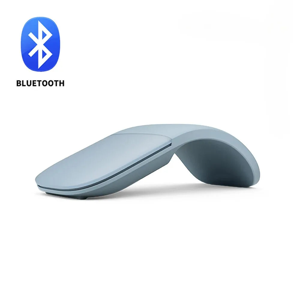 Foldable ARC Touch Wireless Mouse Bluetooth/2.4G Silent Ergonomic Slim Portable Mice for Computer iPad Surface Mac Mobile Office