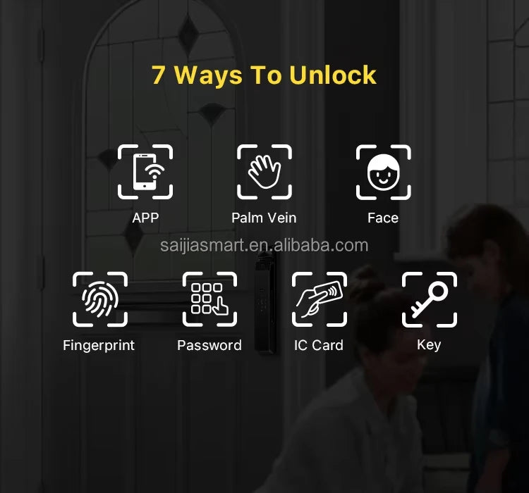 Smart Electronic Door Lock Password Automatic Biometric Fingerprint Lock For Home Security Tuya Smart Door Lock With Camera