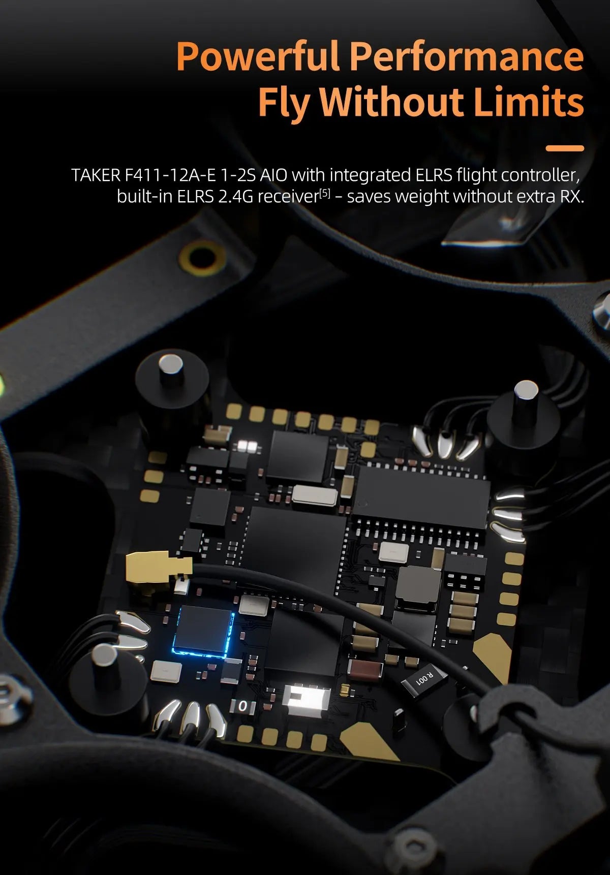 DarkStar16 O4 Pro 2S FPV Camera Drone with GPS and Obstacle Avoidance Tidesmit