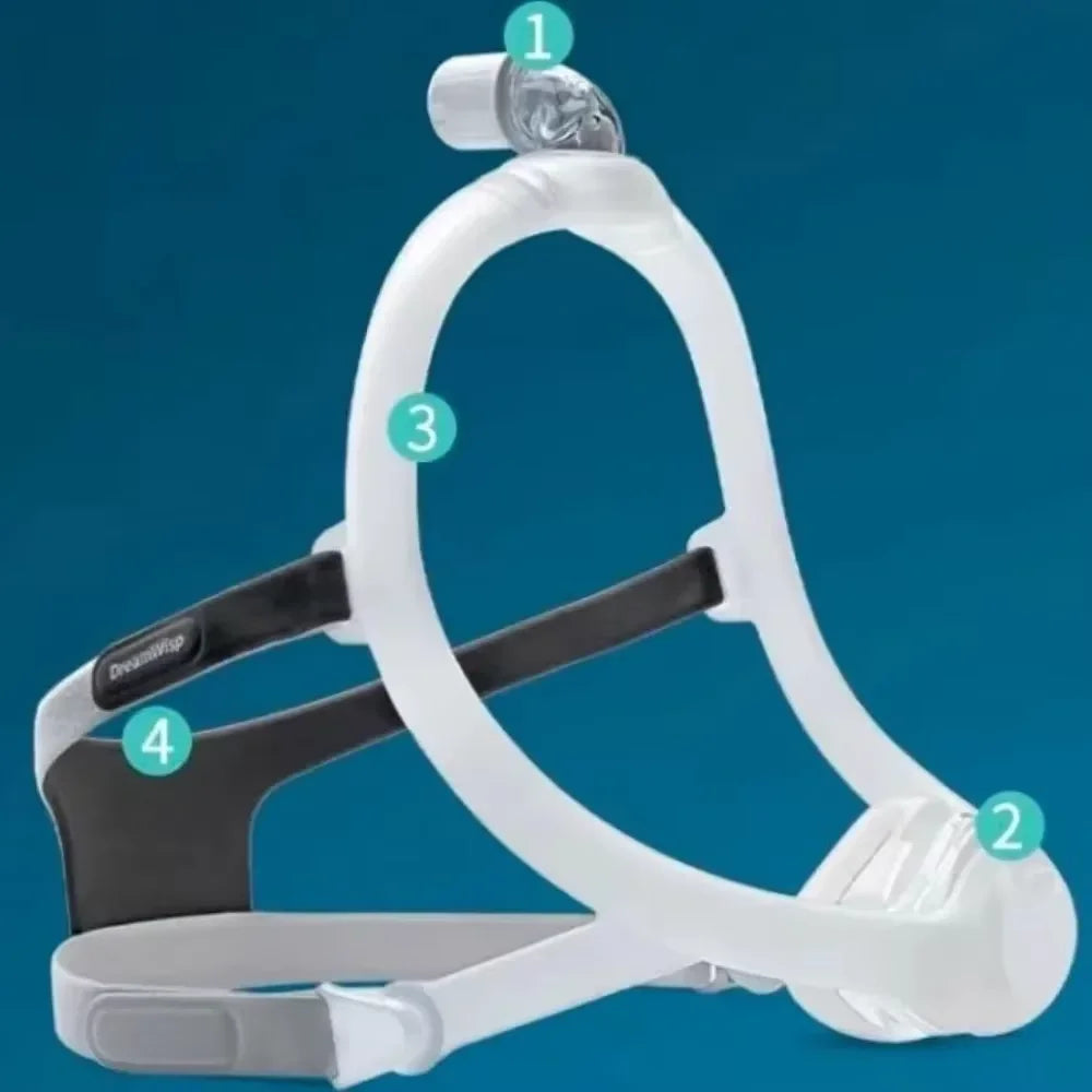 Original DreamWisp Nasal CPAP Mask with Headgear - Anti-Snoring Sleep Apnea Ventilator Mask for Home Use