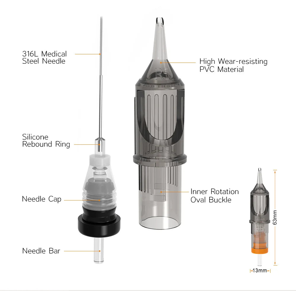 Permanent Makeup Needles - Sterile Disposable Cartridges by Tidesmit Permanent Makeup Machines Tidesmit