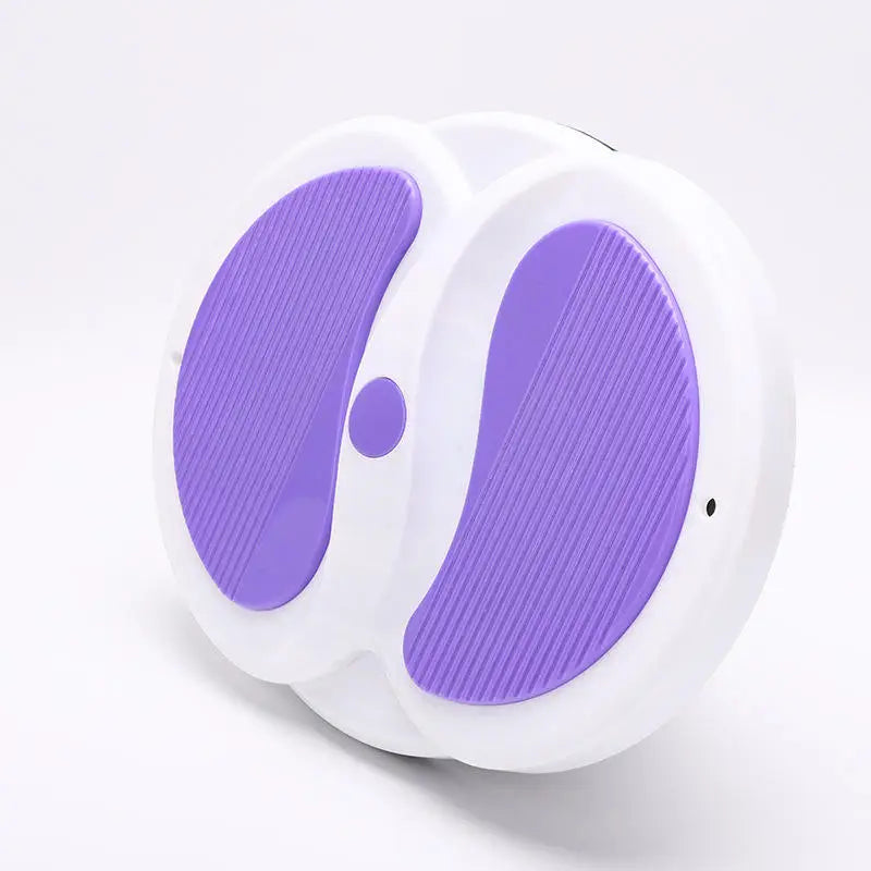 Waist Twisting Disc with Resistance Bands - Silent Home Fitness Trainer Body Shaping Massage Equipment Purple C China