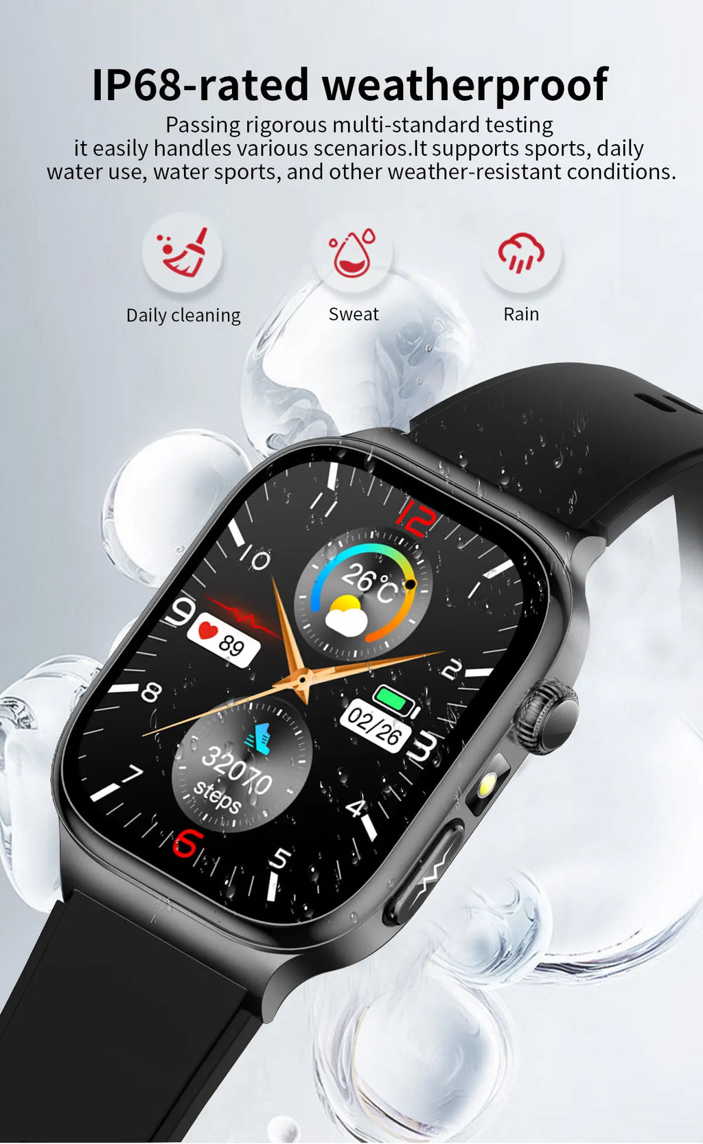 2026 New ECG Heart Health Analysis Smart Watch Accurate Uric Acid Blood Pressure Body Fat Five organ Fitness Health Smart Watch