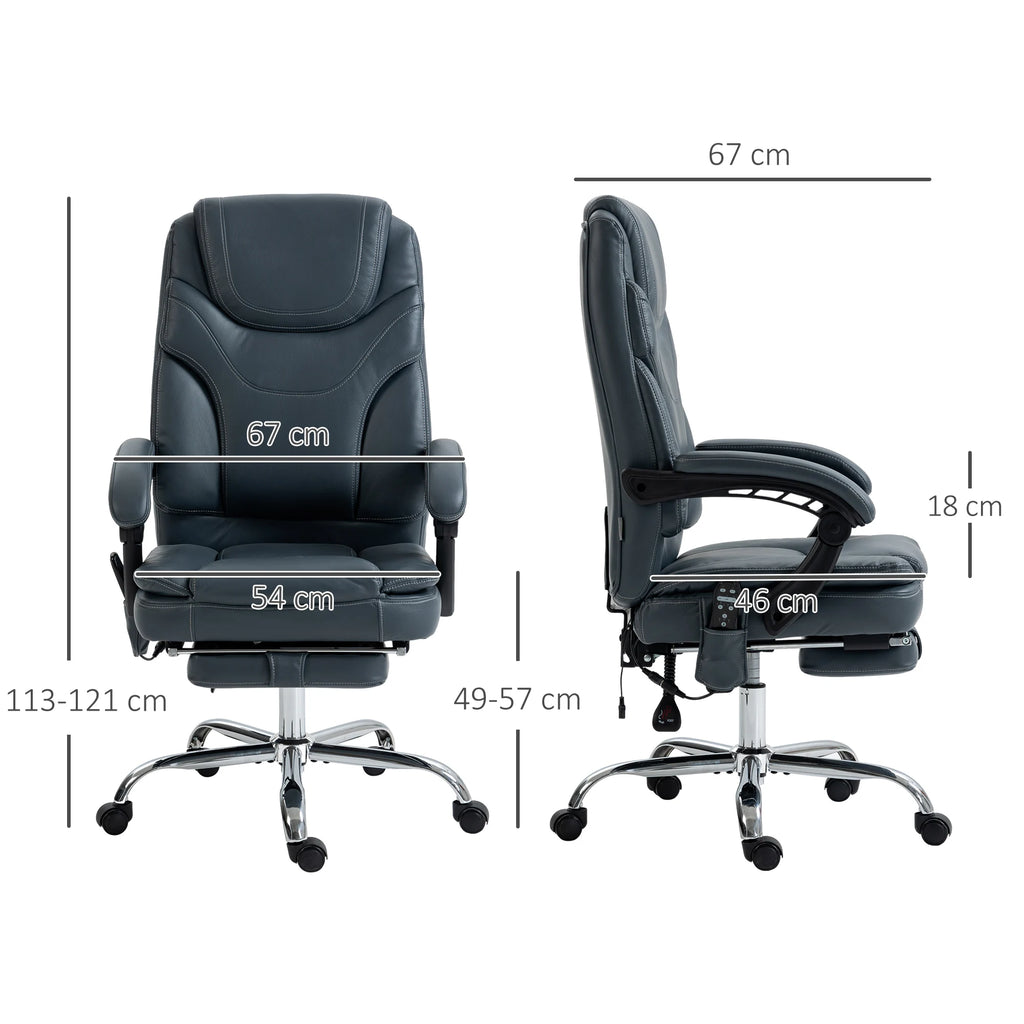 Massage Recliner Chair with 6 Vibration Points - Gray | Tidesmit Massage Chairs Tidesmit