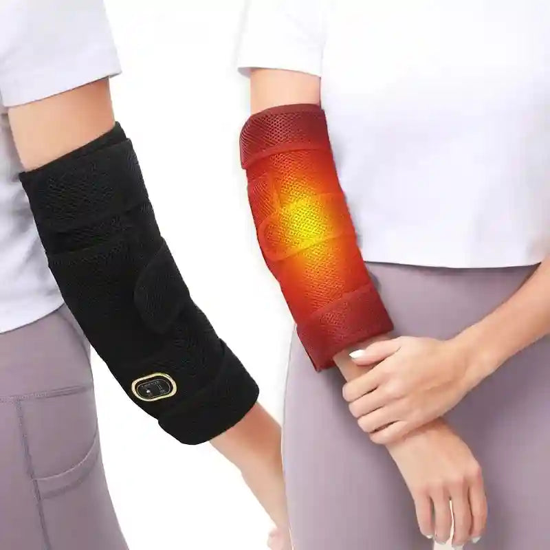 Heated Elbow Brace Wrap: Adjustable Compression Sleeve for Joint Relief Relaxation Treatment Tidesmit