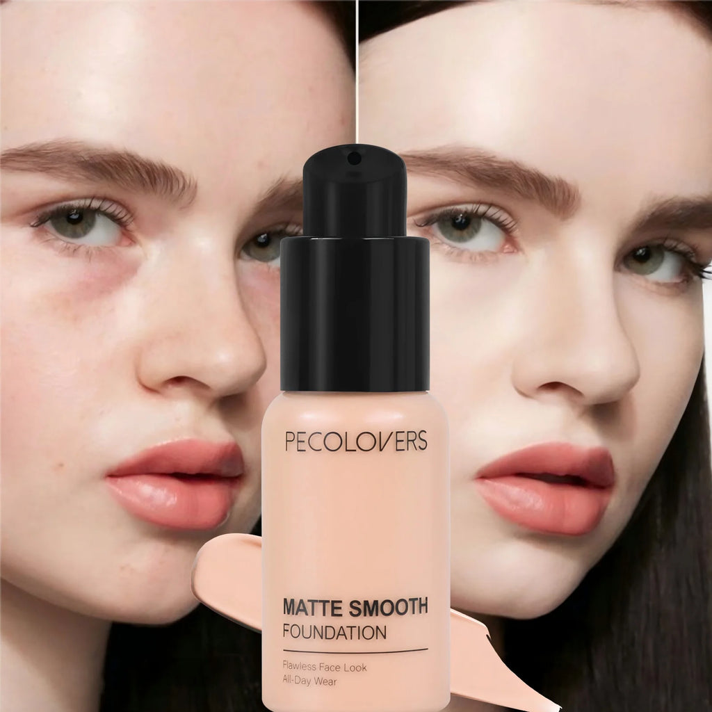 Tidesmit full coverage liquid foundation showing smooth texture for long-lasting waterproof oil-control face makeup