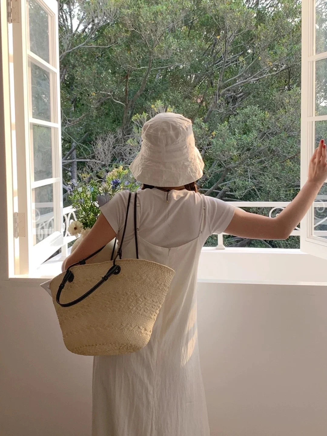 2026 New Handmade Raffia Straw Bohemian Woven Crochet Tote Shoulder Bag Women Summer Beach Holiday Brown Palm Leaf Basket