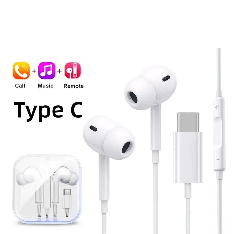 USB-C Wired Earbuds with Mic – Tidesmit In-Ear Headphones for Devices Type-C Box China Mainland Tidesmit